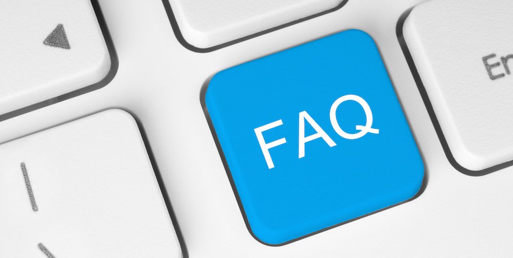 FAQ button on a keyboard