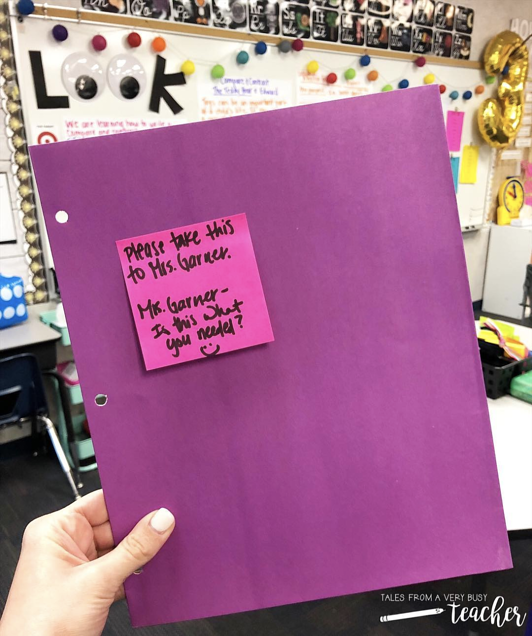 showing empathy, folder and hand with a positive note